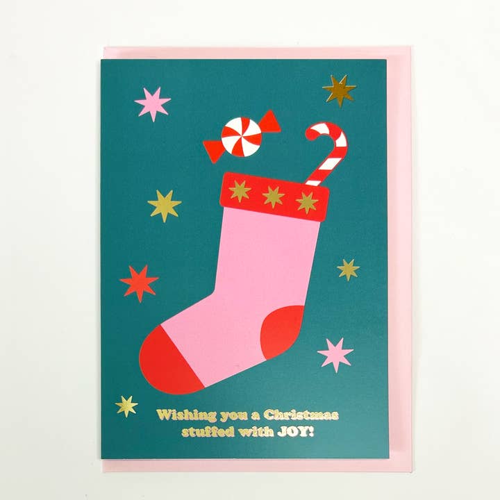 Je vous souhaite un Noël rempli de joie Carte de Noël pour la vente par DOODLE MOO LTD