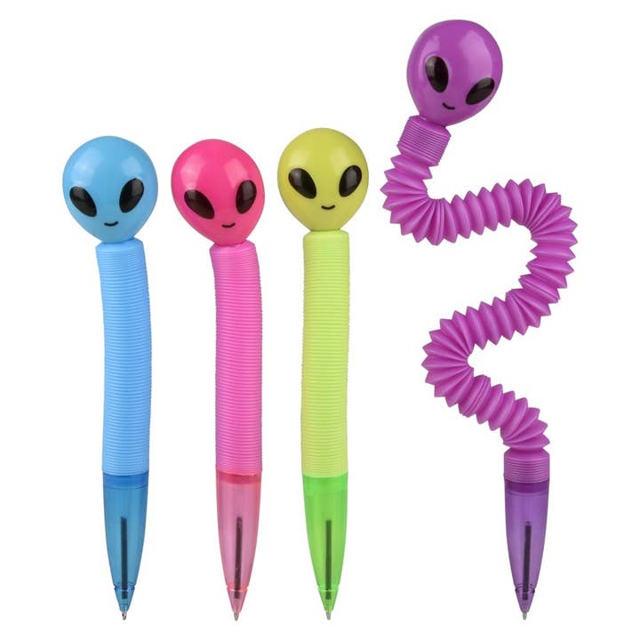 La Luna Bella - Toys – Großhandel Klassisches Spielzeug – Kinder – 8,5" Pop Tube Alien Stift 12er-Pack - LLB Toys