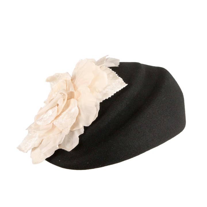 Max Alexander by Cupids Millinery Melbourne - Wholesale Fascinator hat – Women's - Wool Hat with Floral Accent – Winter Elegance9