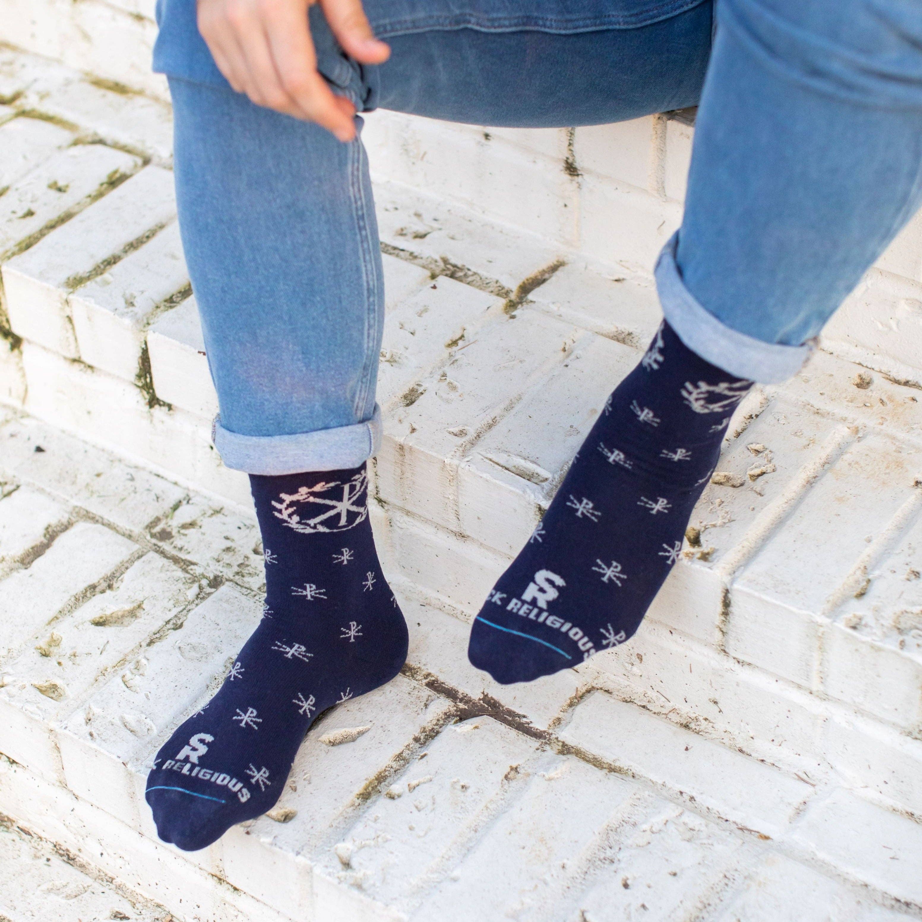 Sock Religious - Vendita all'ingrosso Calzini - Unisex - Calze da adulto Chi Rho1