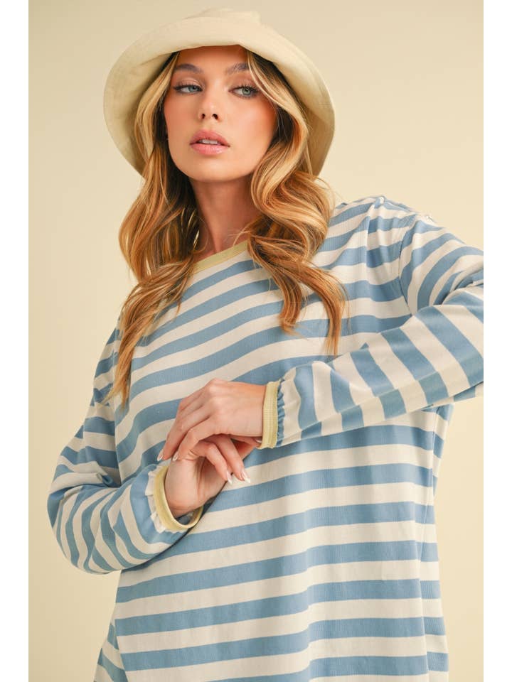 AEMI + CO - Wholesale Knit Top - Women's - 8433FN Onida Stripe Top12