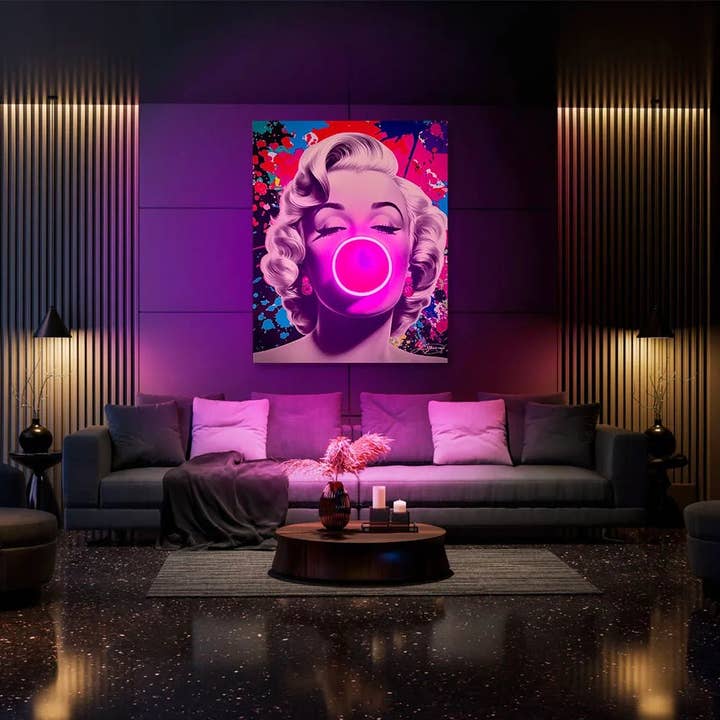 LEDMansion - Wholesale Wall Accent - Marilyn Bubble Pop | LED Wall Art2