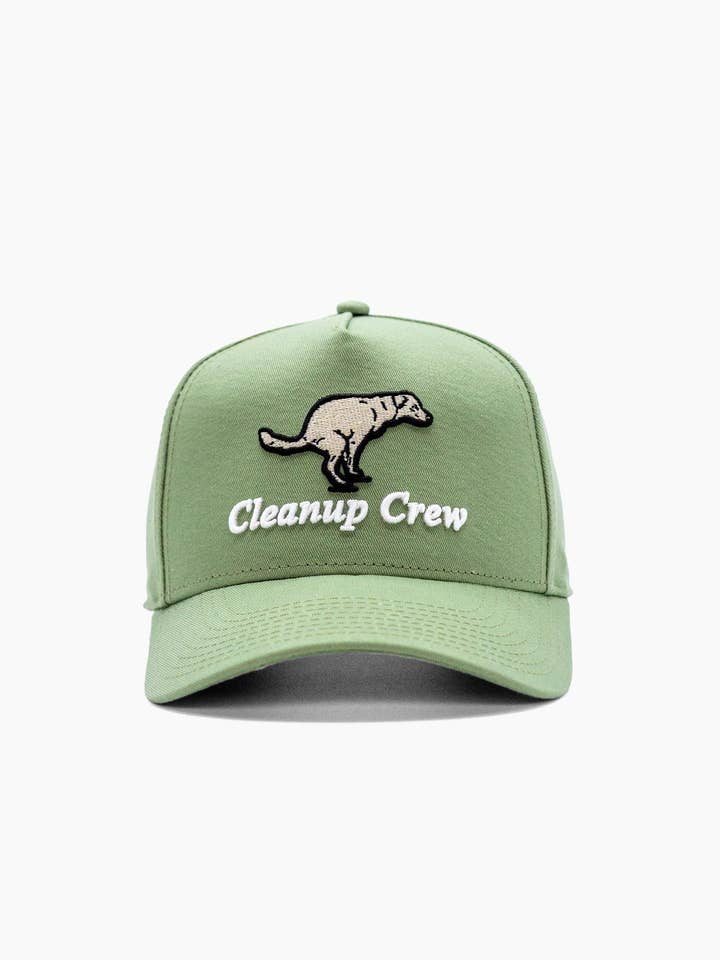 Cleanup Crew | 5-Panel Hat | Sage Green for wholesale by Diogie Brand