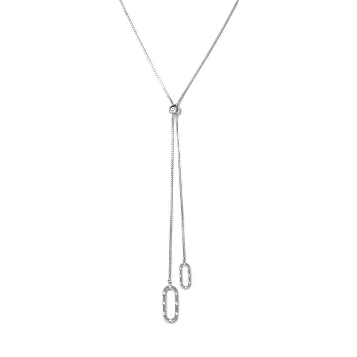 Collier Tiktok Lariat pour la vente par Liza Schwartz Jewelry