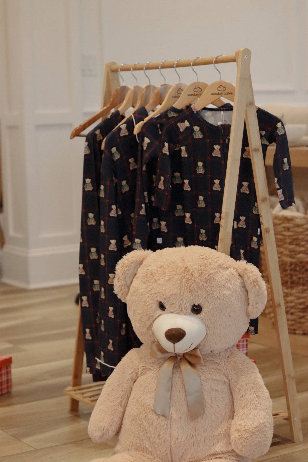 Sunday Littles - Wholesale Sleepsuit - Baby - Little Zippers in Heritage Bear6