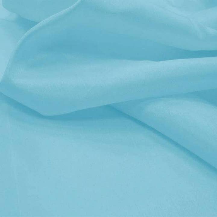 Shantung Slub Fabric LT Teal for Apparel 58/60" for wholesale by Radyan Fabrics