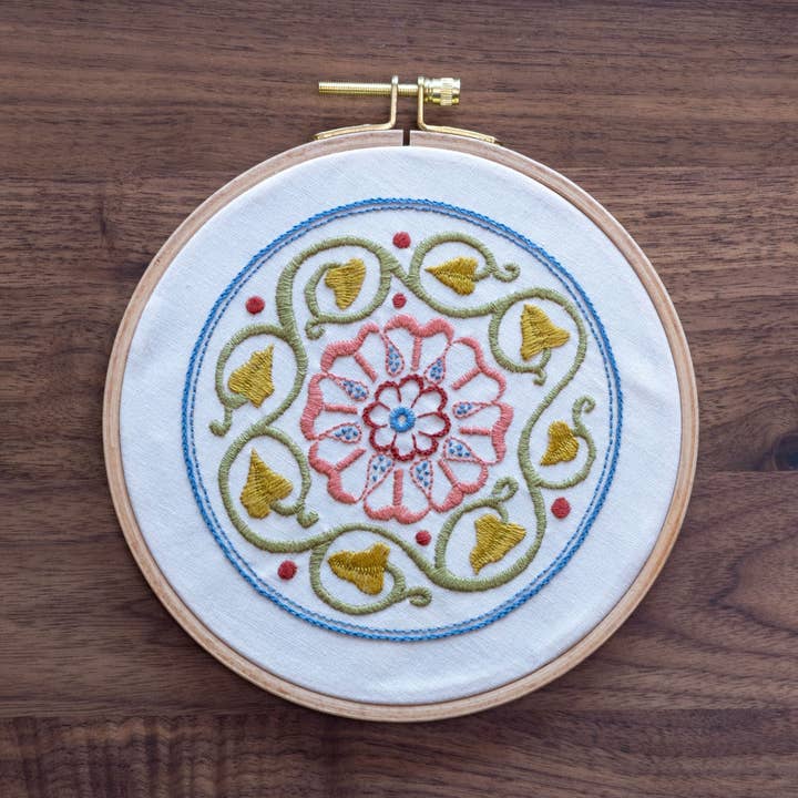 Embroidery kit - Arcadian Rose for wholesale by Avlea Folk Embroidery