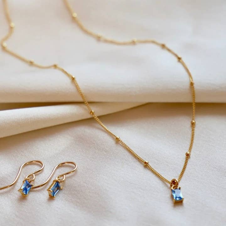 Katie Waltman Jewelry - Wholesale Pendant/Charm Necklace - SOMETHING BLUE NECKLACE