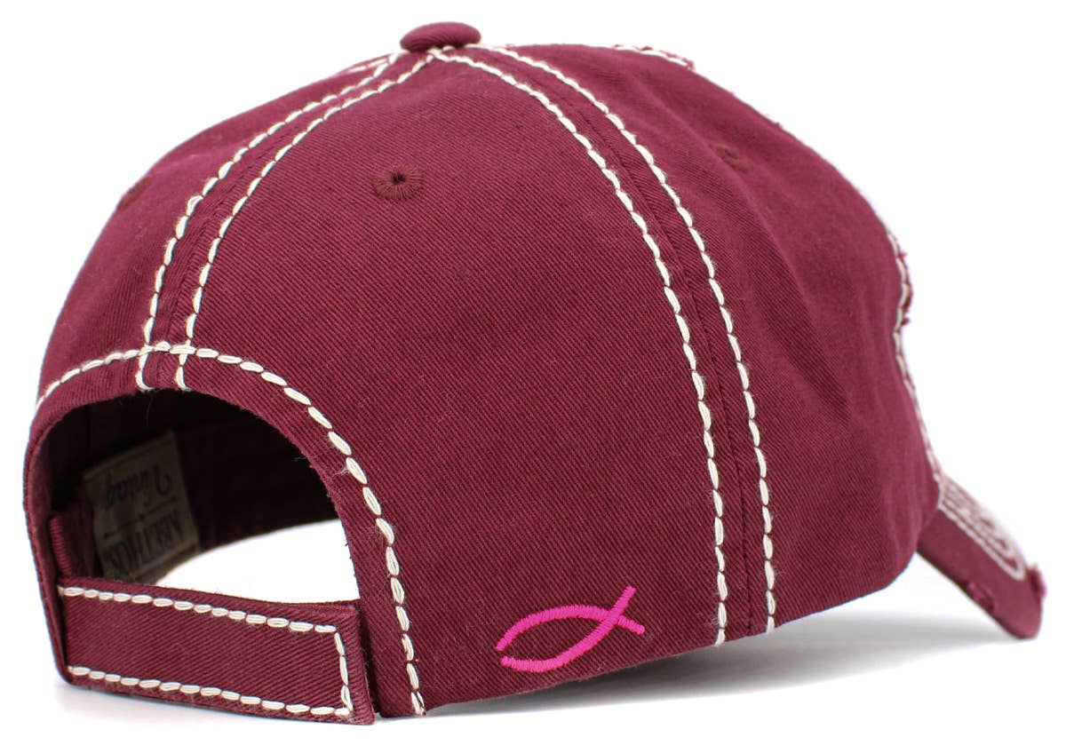 KBETHOS - Wholesale Baseball Cap - Women's - With God All Things Are Possible Vintage Ballcap2