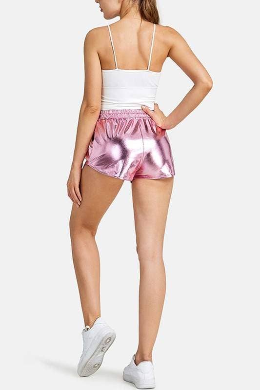 Flarix - Wholesale Shorts - Women's - metallic fashion shorts 4