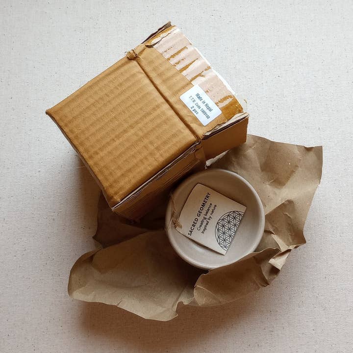 Ten Thousand Villages - Wholesale Condiment/Dip Bowl - Sacred Geometry Dipping Bowl - Equilibrium of Life9