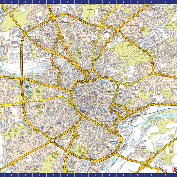 Carte A à Z du puzzle de 1000 pièces de Norwich pour la vente par Map Marketing Limited