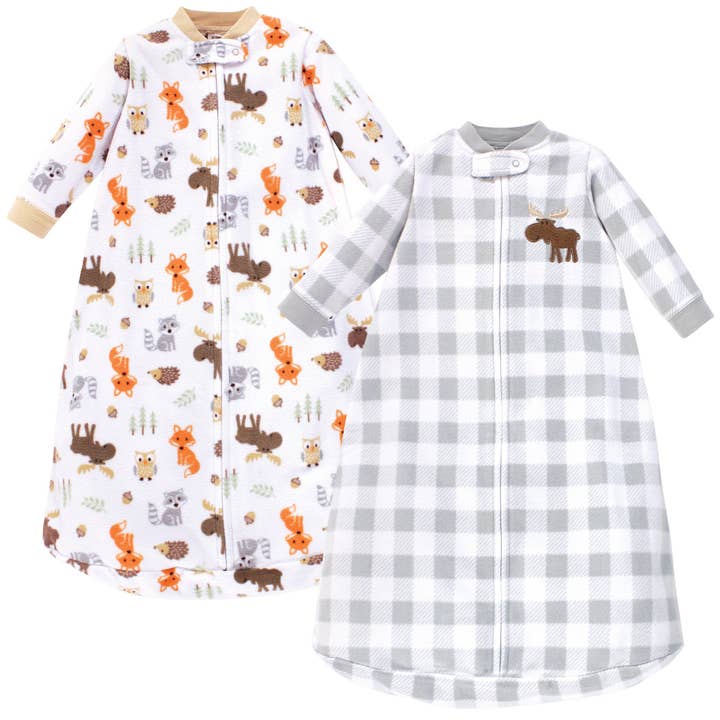 Hudson Baby Long-Sleeve Fleece Sleeping Bag, Woodland for wholesale by BabyVision