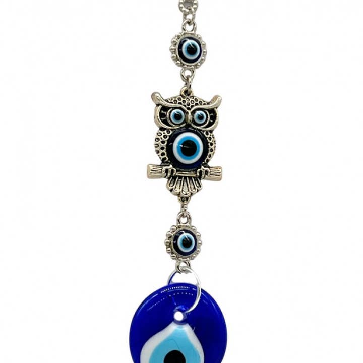 Lucky Eye Single Owl Hanging for wholesale by Natto USA