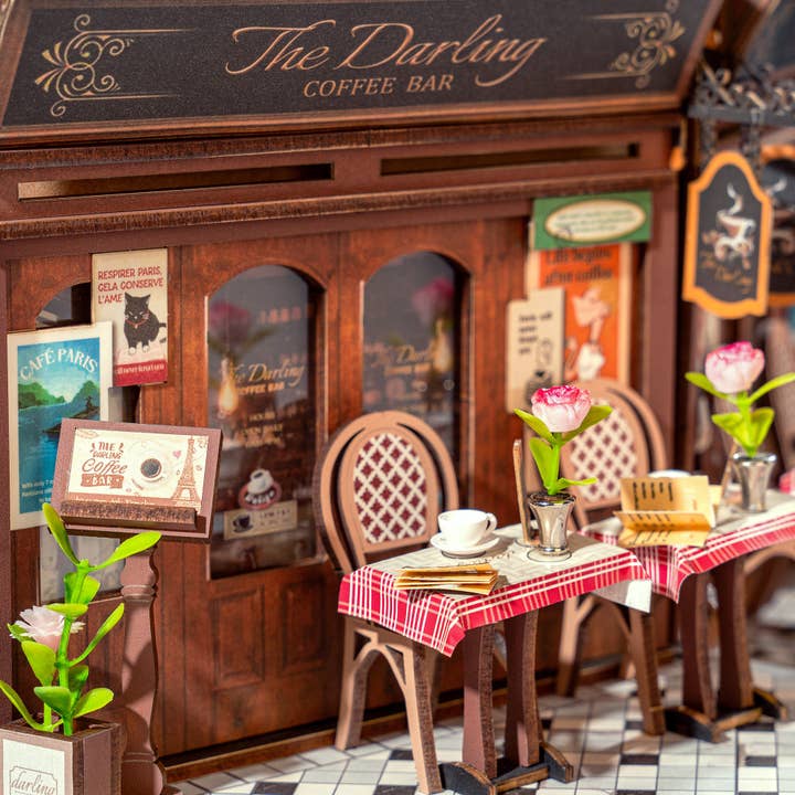 Hands Craft - Wholesale DIY Craft Kit - DIY Book Nook Kit: Paris Arcade Date with Dust Cover