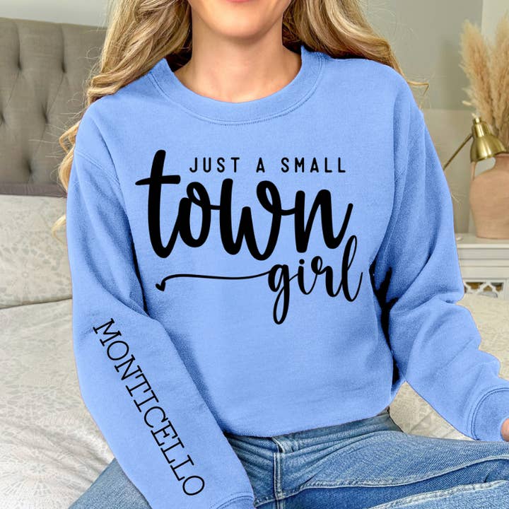 Langarmshirt "Small Town Girl" für den Großhandel von Moxie Brands