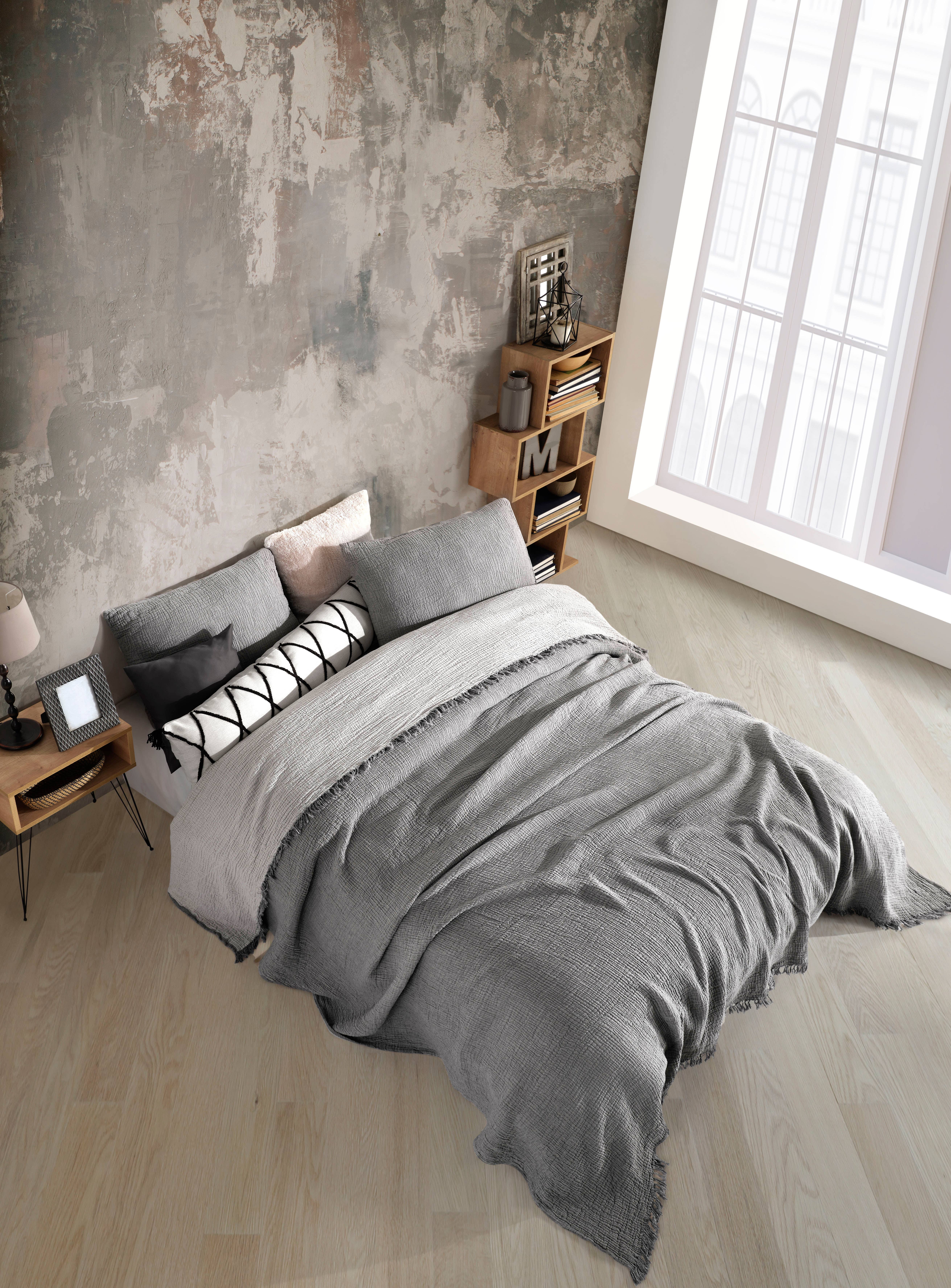 destinyhometex - Wholesale Throw Blanket - Purple color 4 layer gauze throw19