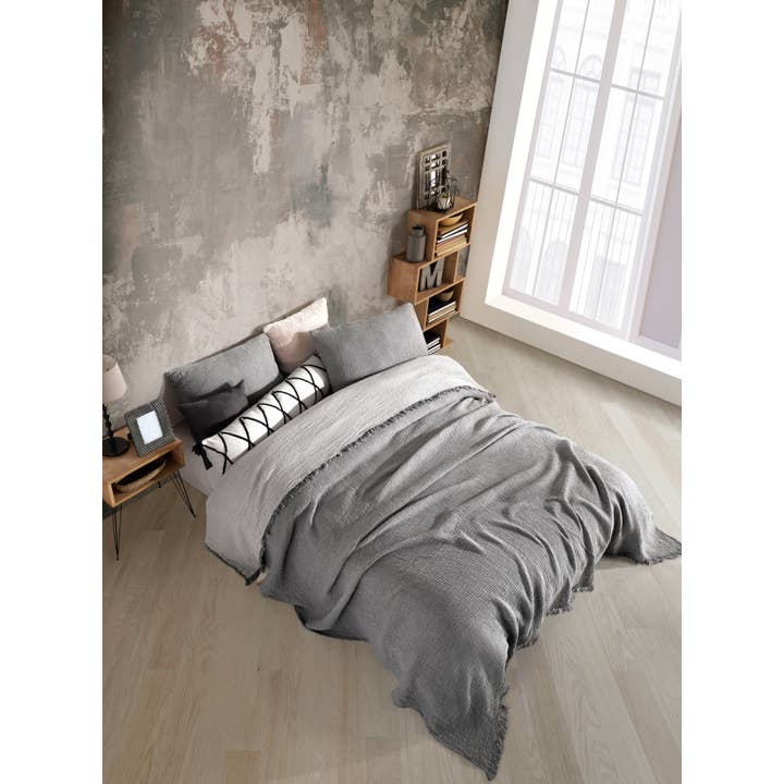 destinyhometex - Wholesale Throw Blanket - Purple color 4 layer gauze throw19