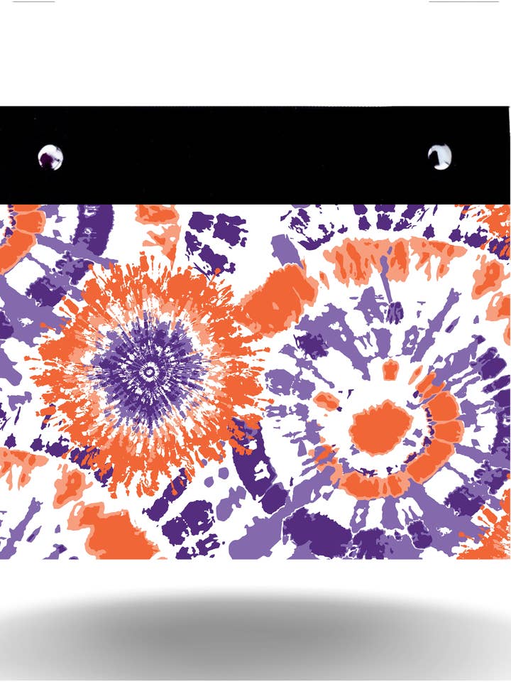 Orange & Purple Tie Dye - Wide - Cover Only for wholesale by CYA Accessories