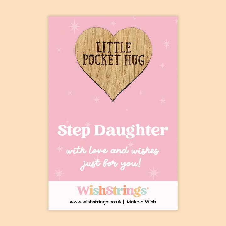 Stiefdochter - Eiken Zakknuffel Token | J136 voor wholesale door WishStrings