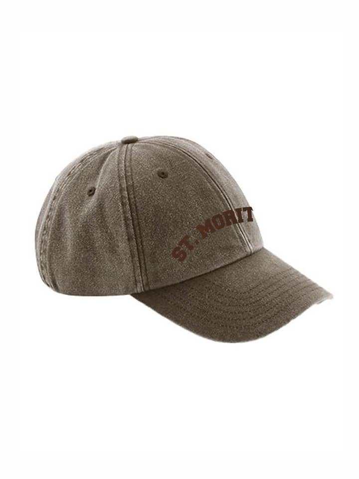 Casquette Lavée ST. Moritz Velours Marron pour la vente par PINNED by K