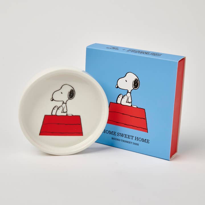 Peanuts Round Shaped Trinket Dish - Home Sweet Home for wholesale by Magpie