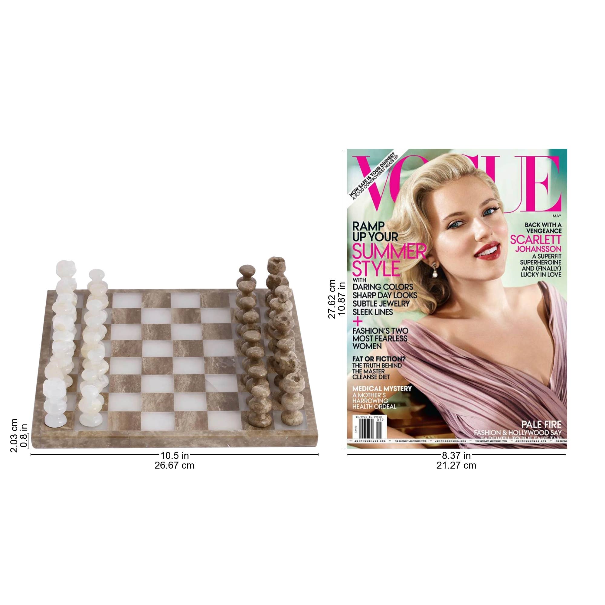 NOVICA - Wholesale Board Game - NOVICA Brown and Ivory Onyx and marble chess set7