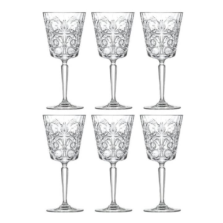 Tattoo Red Wine Glass, 9 oz. Set of 6 for wholesale by Barski