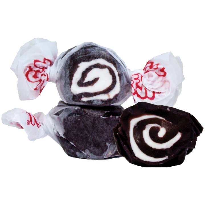 Taffy Town, Licorice Swirls Taffy, Salt Water Taffy, 2.5lb for wholesale by Grandpa Joe's Candy Shop