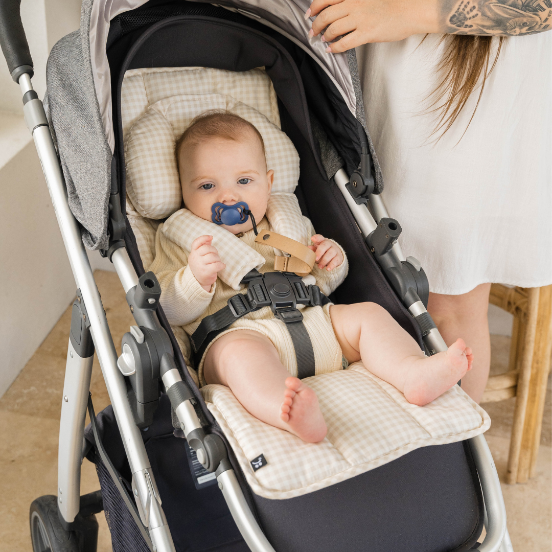 Outlook Baby - Vente Accessoire/housse pour poussette – bébé - Doublure pour poussette - Vichy au blé1