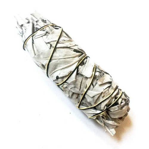 California White Sage Smudge Stick, 6" Long for wholesale by The Reiki Shop