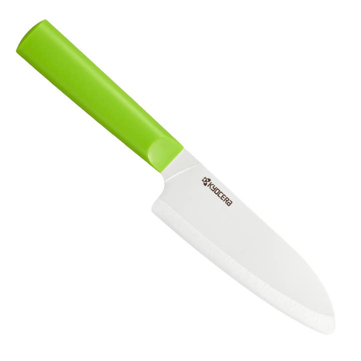 Kyocera International, Inc. - Wholesale Kitchen/Utility Knife - INNOVATIONwhite® 5.5" CERAMIC SANTOKU - WHITE Z212 BLADE
