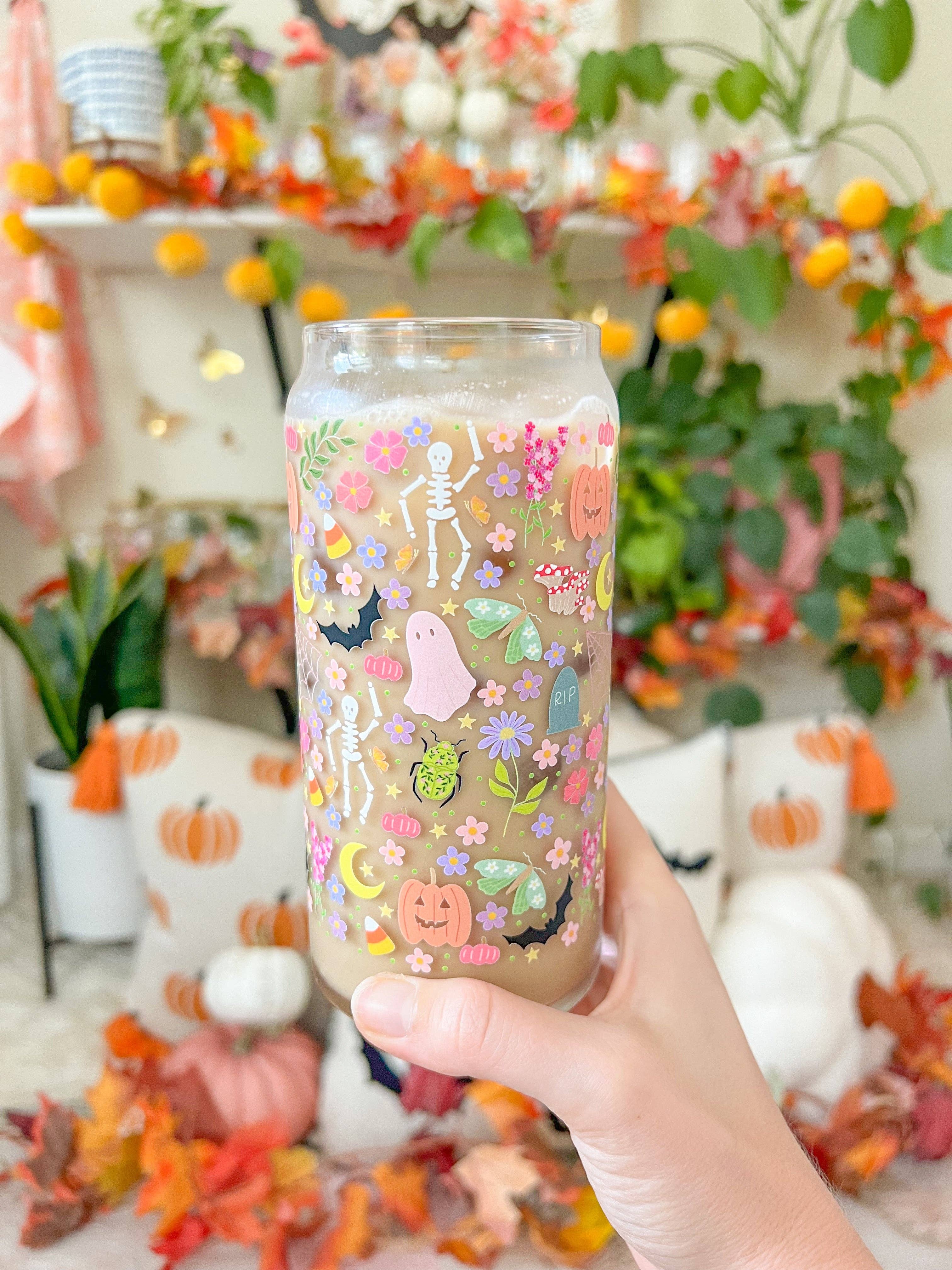 Hart and Flora Shop - Wholesale Drinking Glass/Cup - 20oz Colorful Halloween Glass2