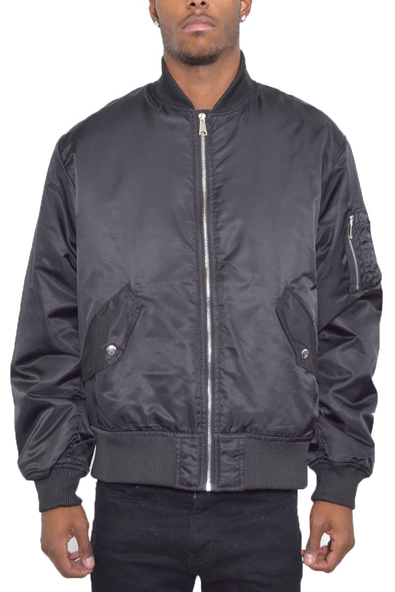 WEIV - Vente Bombers – homme - Blouson aviateur rembourré léger à fermeture éclair pour homme1