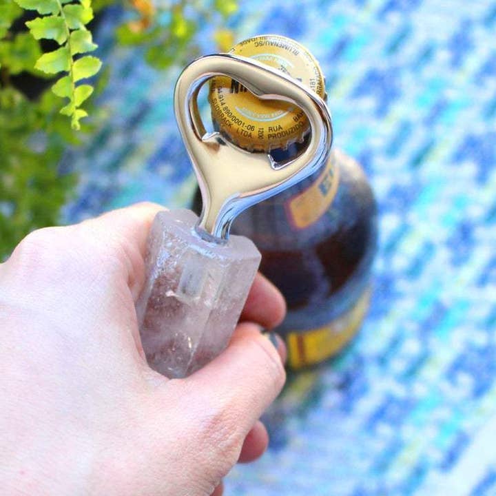 Rock Paradise - Wholesale Bottle/Wine Opener - Natural Stone Bottle Opener Citrine, Agate, Rose and Crystal3