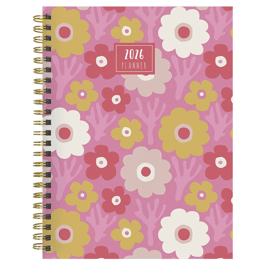 TF Publishing - Paper Goods - Wholesale Planner - 2026 Pink Pretty Petals Medium Weekly Monthly Planner9