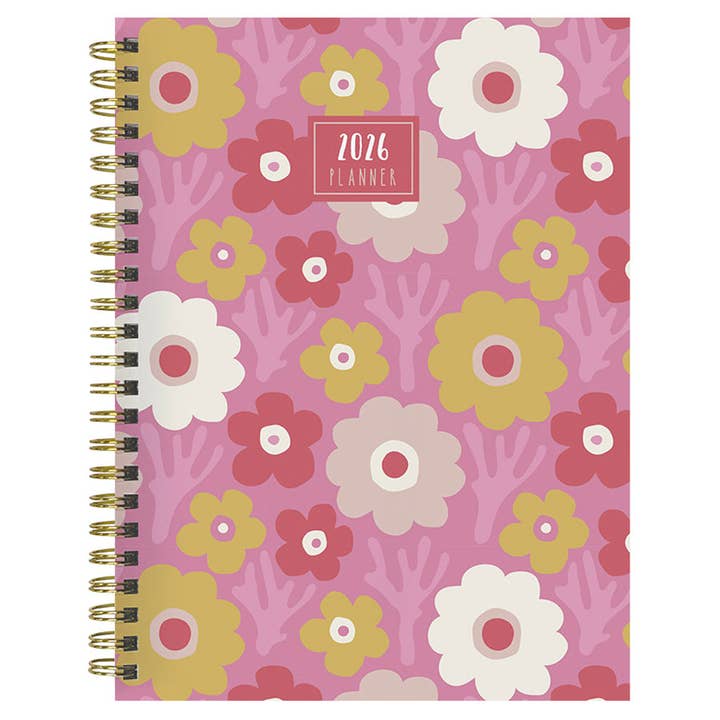 TF Publishing - Paper Goods - Wholesale Planner - 2026 Pink Pretty Petals Medium Weekly Monthly Planner9