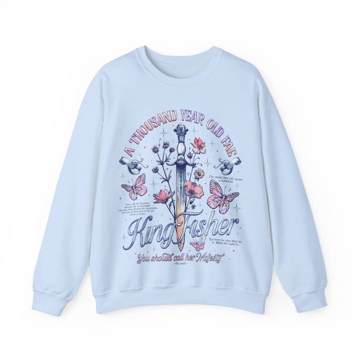 MagicMerchEmporium - Wholesale Graphic Sweatshirt - Women's - Kingfisher "A Thousand Year Old Fae" Sweatshirt11