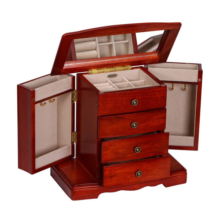 Mele and Co - Wholesale Jewelry Box/Organizer - Mele and Co Harmony Wooden Musical Jewelry Box
