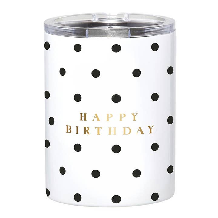 Stainless Steel Tumbler - Happy Birthday - Dots for wholesale by Slant Collections by Creative Brands
