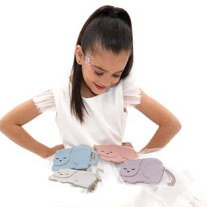 Yuko B - Wholesale Coin Purse - Women's - Katie Cat Purse - The Elegant Grey Kitten3