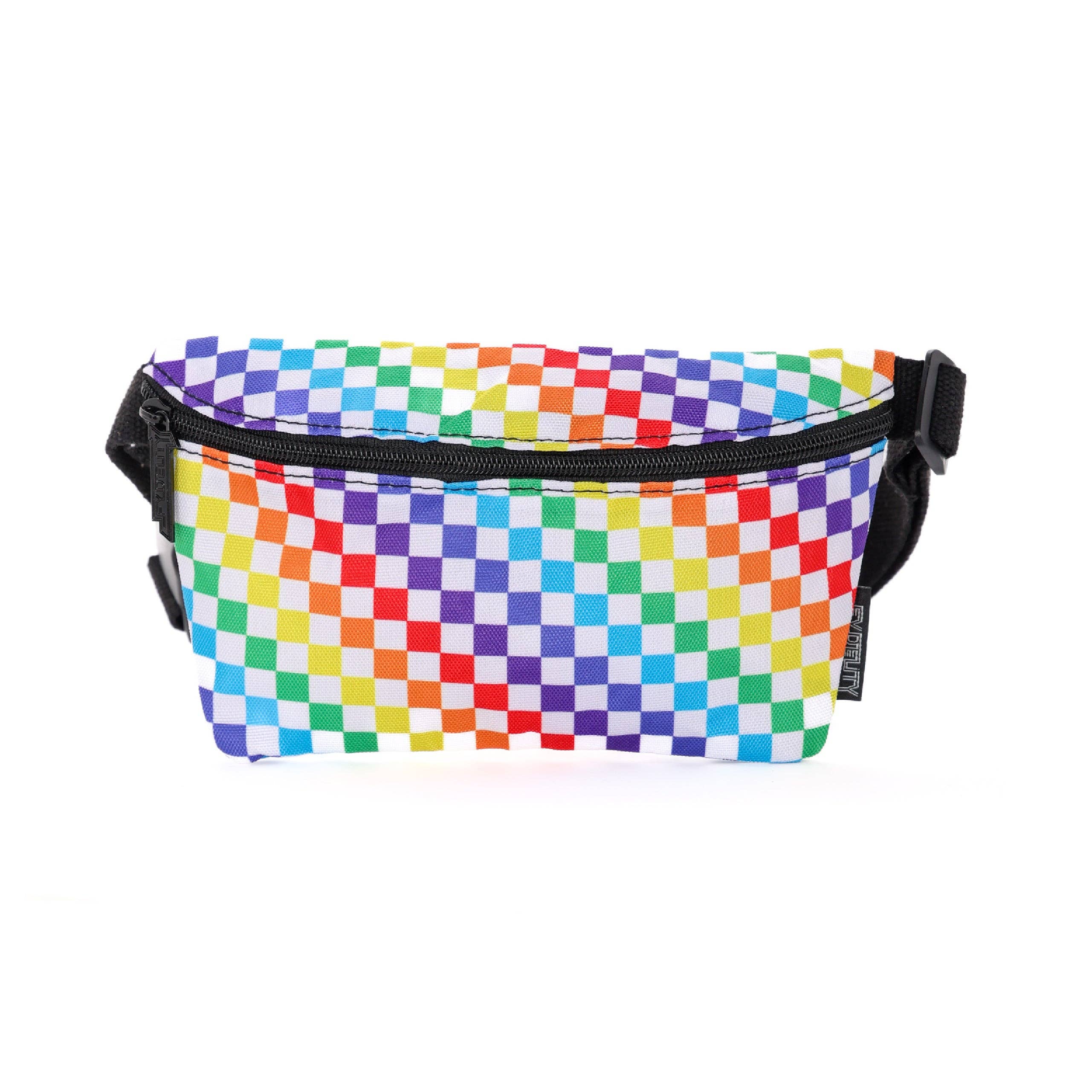 Fydelity - Wholesale Belt Bag - Women's - 83358: Fanny Pack | Ultra Slim| Recycled RPET | INDY Rainbow PRIDE Black
