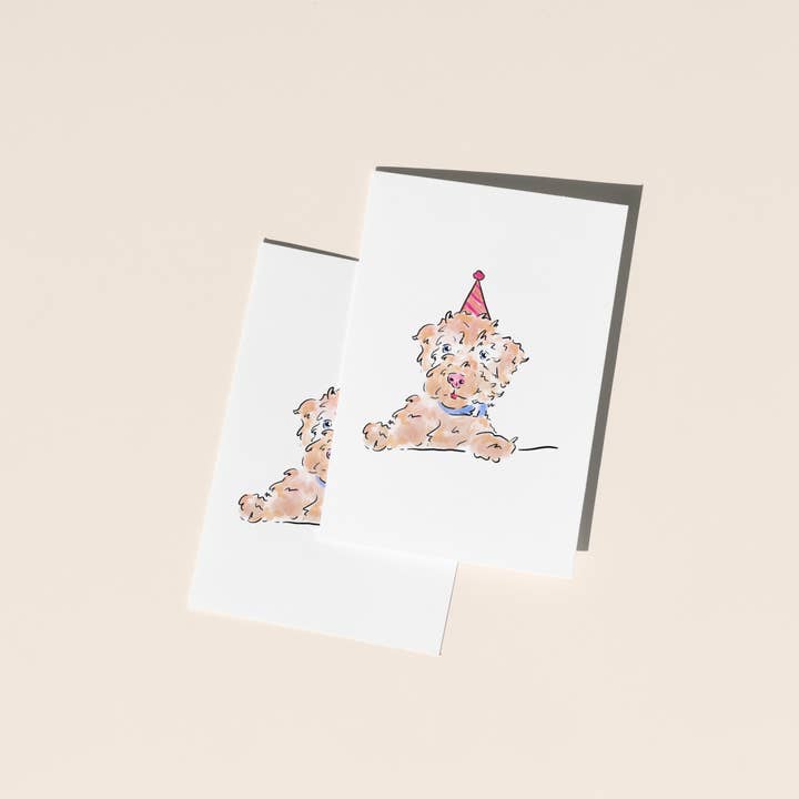 Pup Party - Card for wholesale by Holly Bright Art