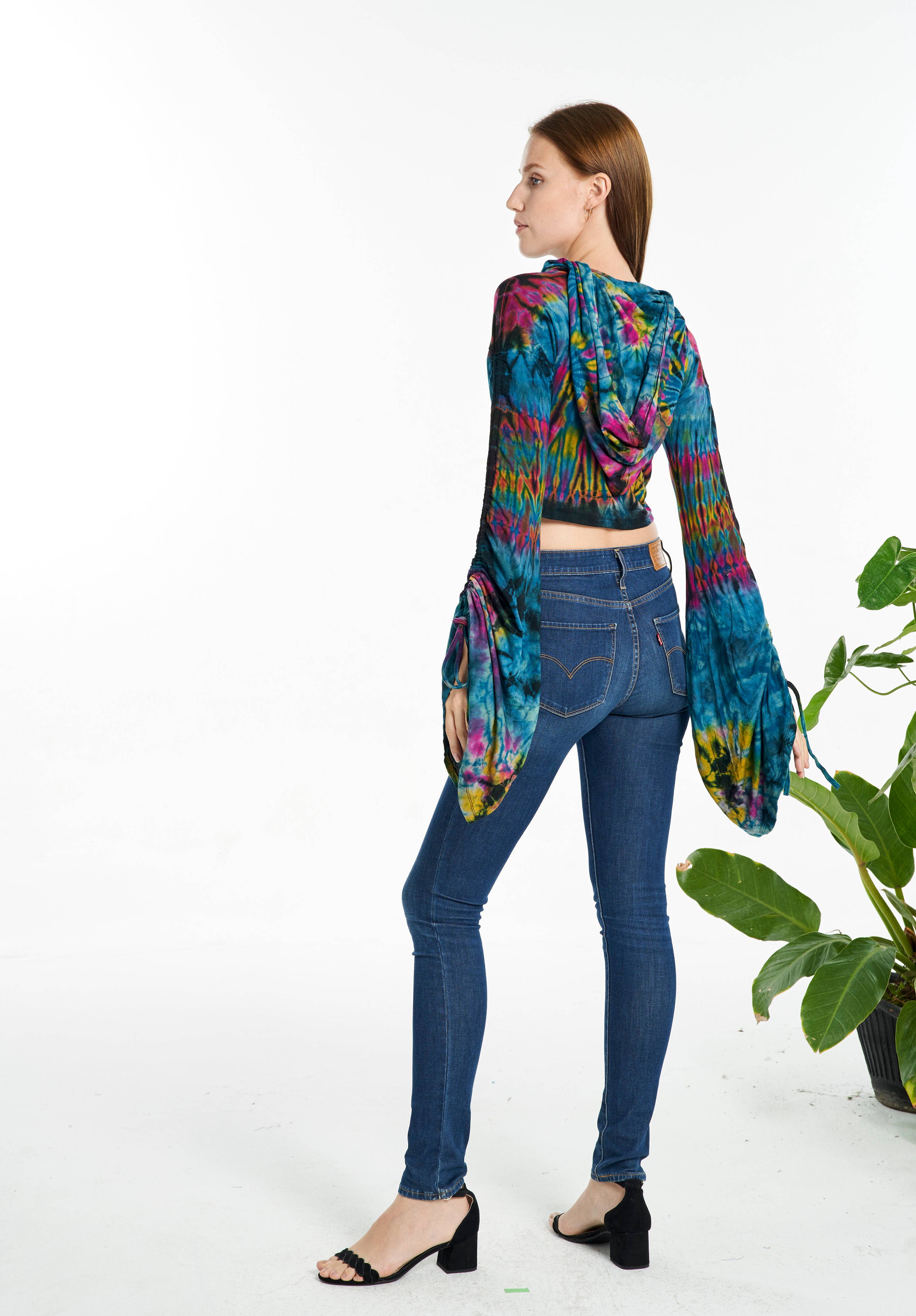 Kathmandu Imports - Wholesale Hoodie - Dames - Verkort Hoodie Top (TH-1793)3