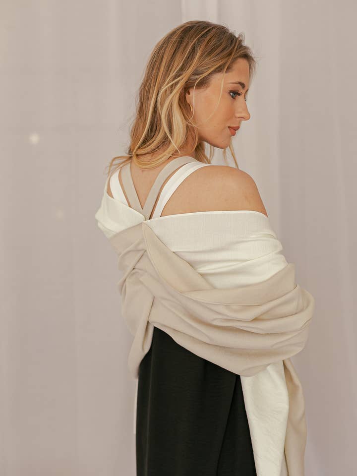 Masai Sjaal wit voor wholesale door BAM by Ana Menezes