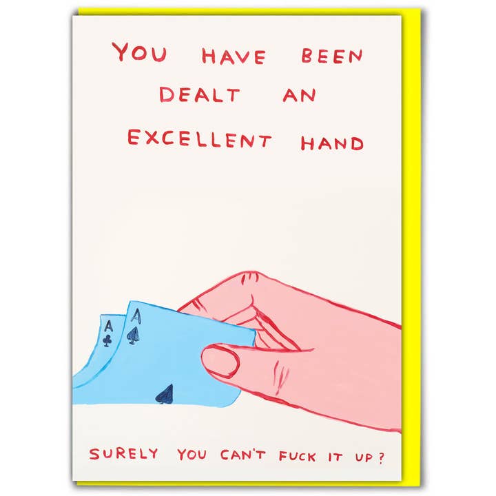 Funny Greetings Card By David Shrigley - Playing Cards for wholesale by David Shrigley x Brainbox Candy