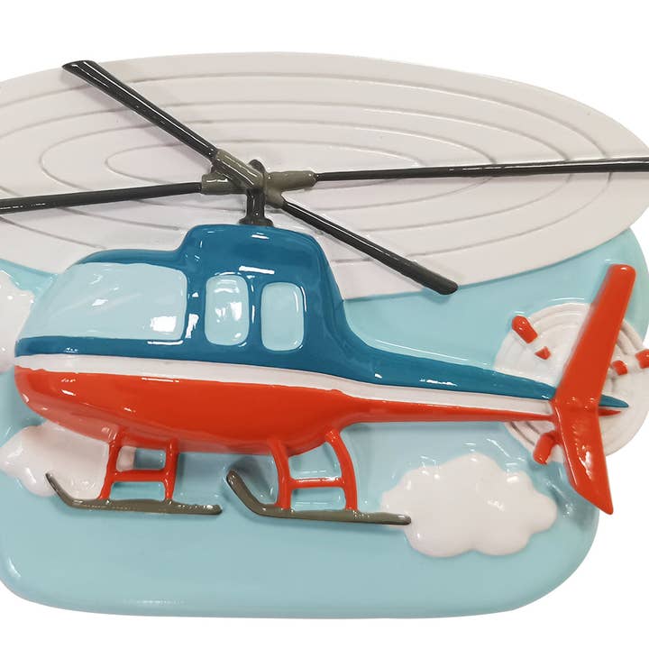 Helicopter Personalized Ornament for wholesale by PolarX Ornaments