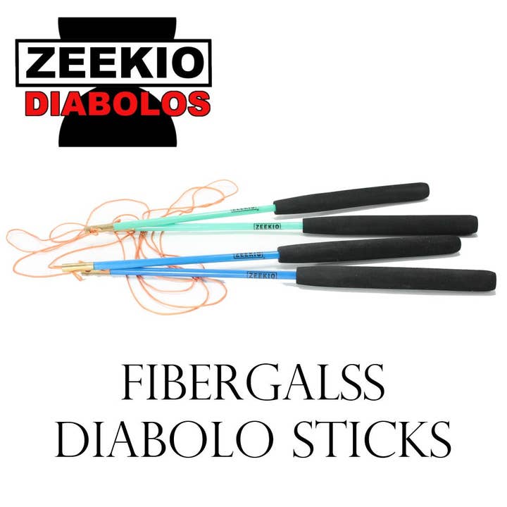 Zeekio Fiberglass Diabolo Sticks for wholesale by YoYo Sam