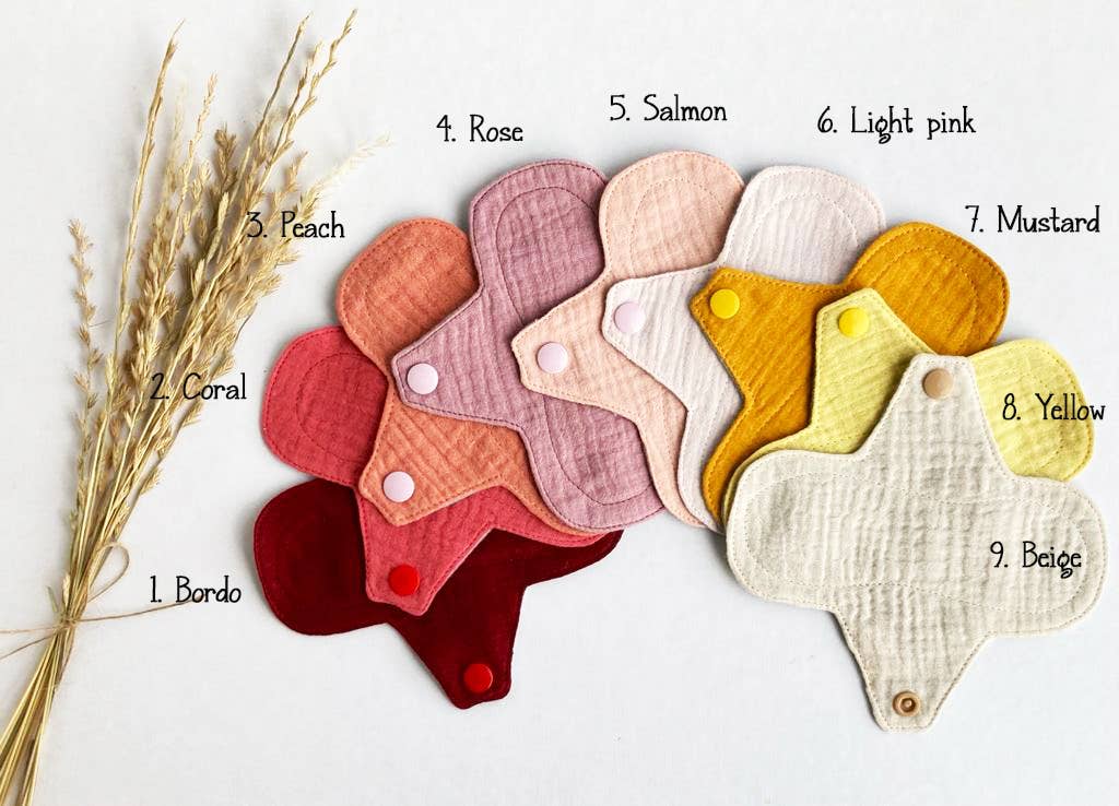 Bloom Pads - Wholesale Period Underwear - Women's - Extra-thin reusable panty liner 5 PACK, Organic cotton pads6