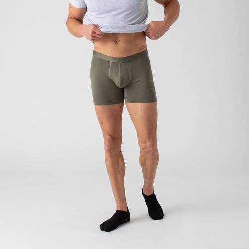 True Classic - Wholesale Underwear - Men's - Boxer Briefs | Military Green | 3-Pack